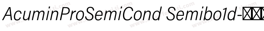 AcuminProSemiCond Semibo1d字体转换